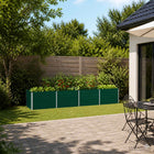 Verhoogd tuinbed 320x80x55 cm groen staal