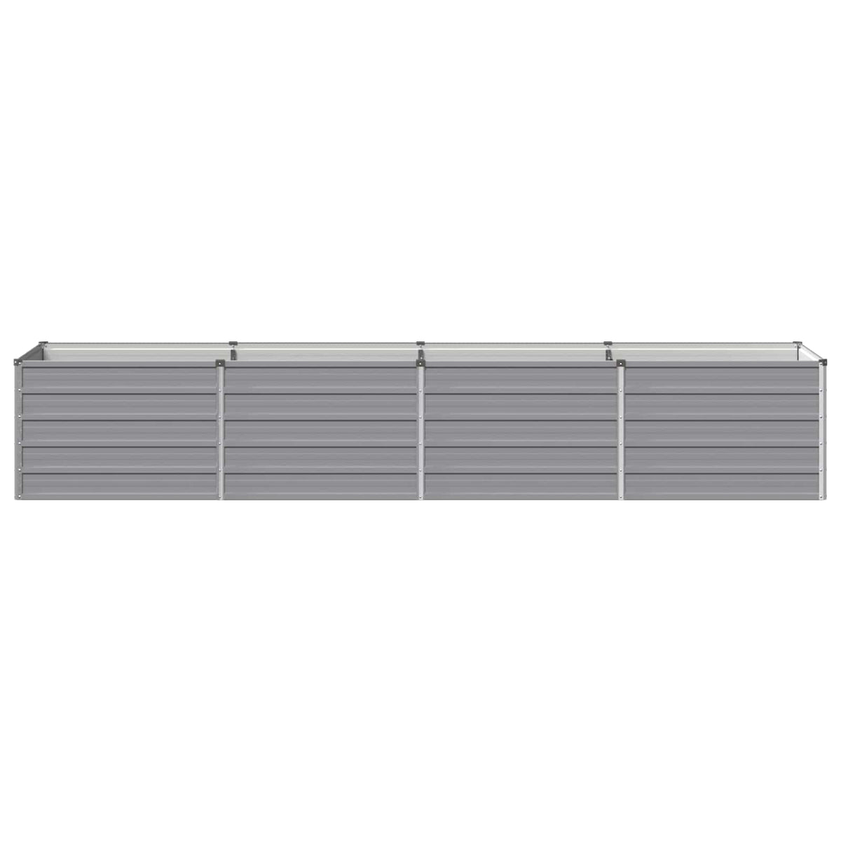 Verhoogd Tuinbed Grijs 320 x 80 x 55 cm koudgewalst staal