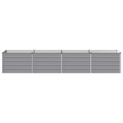 Verhoogd Tuinbed Grijs 320 x 80 x 55 cm koudgewalst staal