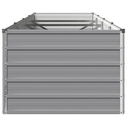 Verhoogd Tuinbed Grijs 320 x 80 x 55 cm koudgewalst staal