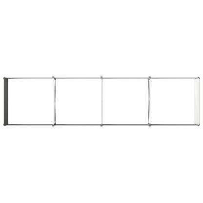 Verhoogd Tuinbed Grijs 320 x 80 x 55 cm koudgewalst staal
