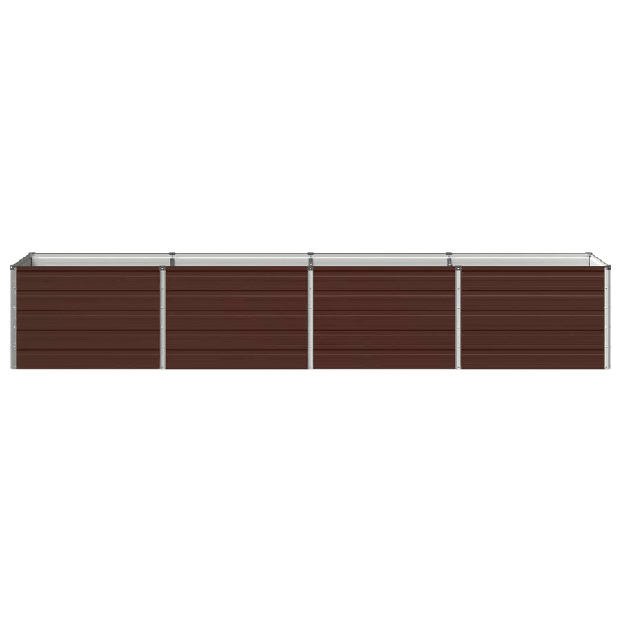 Verhoogd Tuinbed Bruin 320 x 80 x 55 cm koudgewalst staal