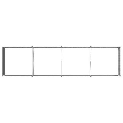 Verhoogd Tuinbed Zilverkleurig 320 x 80 x 55 cm gegalvaniseerd