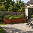 Verhoogd Tuinbed Roestig 320 x 80 x 55 cm corton