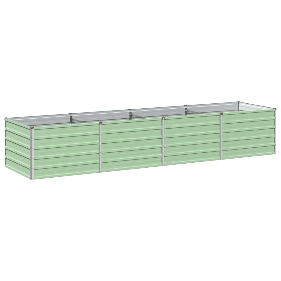 Verhoogd Tuinbed Pastelgroen 320 x 80 x 55 cm koudgewalst staal