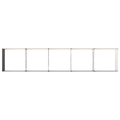 Verhoogd Tuinbed Houtbruin 400 x 80 x 55 cm koudgewalst staal