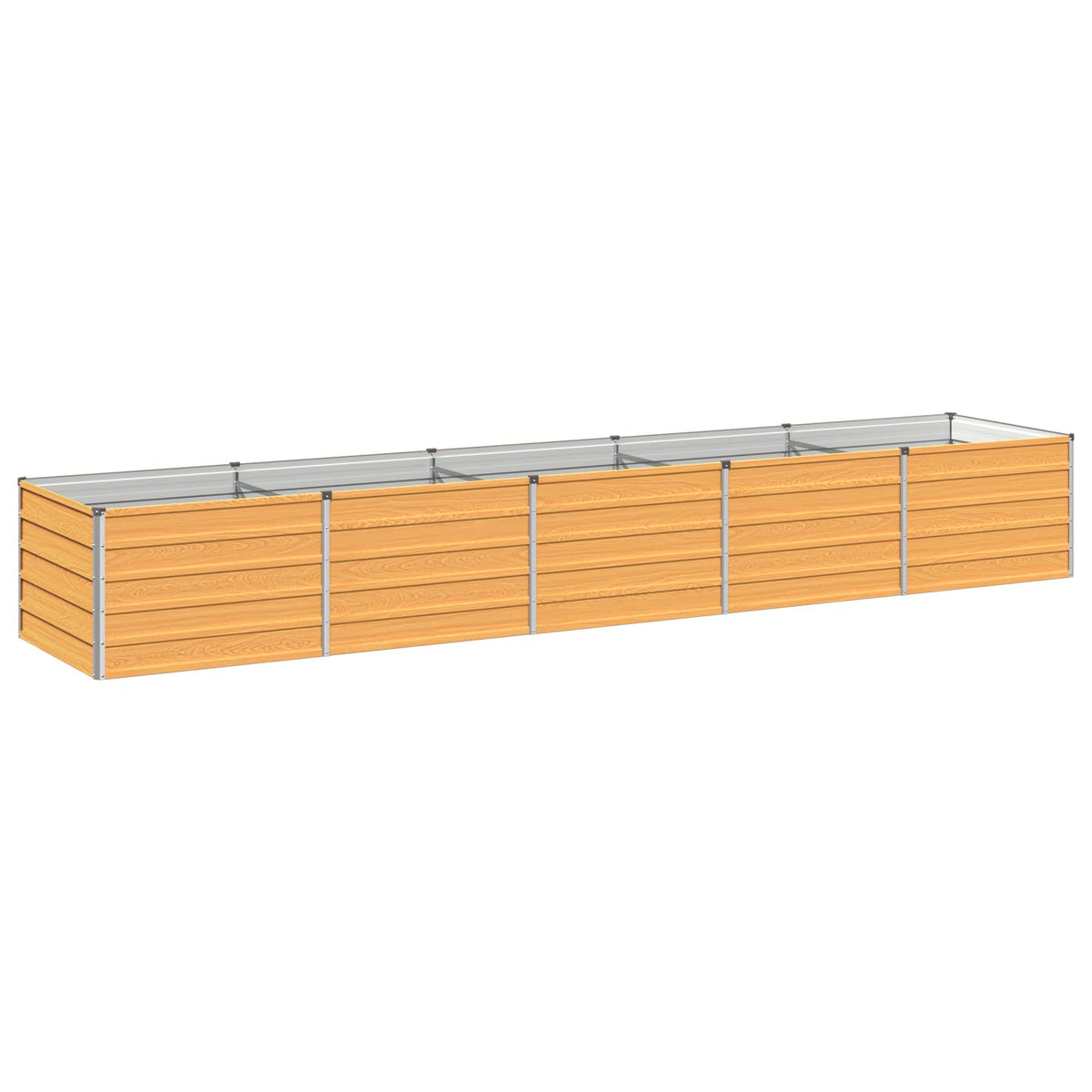 Verhoogd Tuinbed Naturel 400 x 80 x 55 cm koudgewalst staal