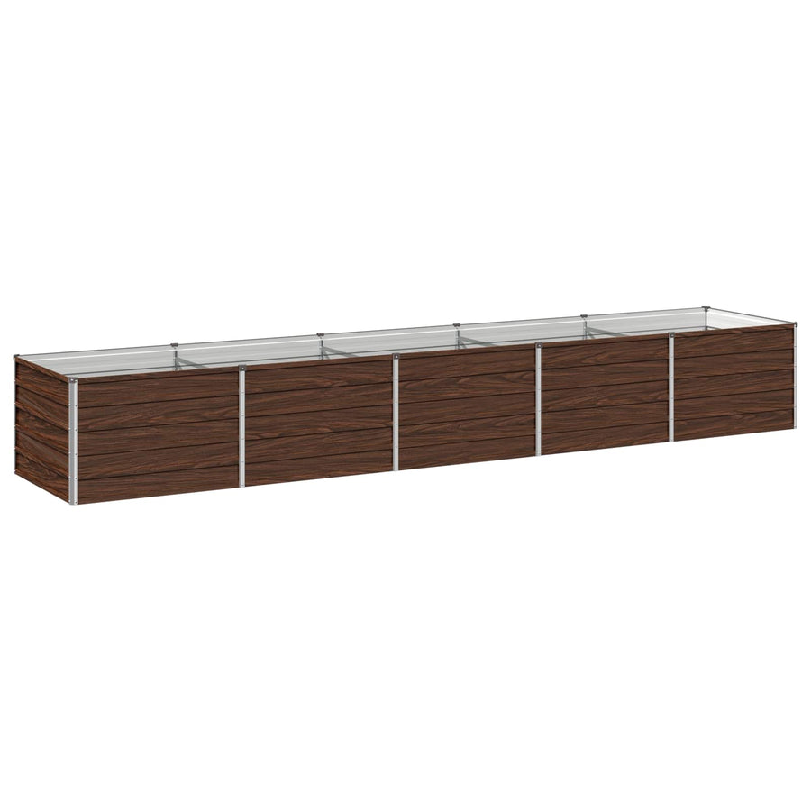 Verhoogd Tuinbed Zwart 400 x 80 x 55 cm koudgewalst staal