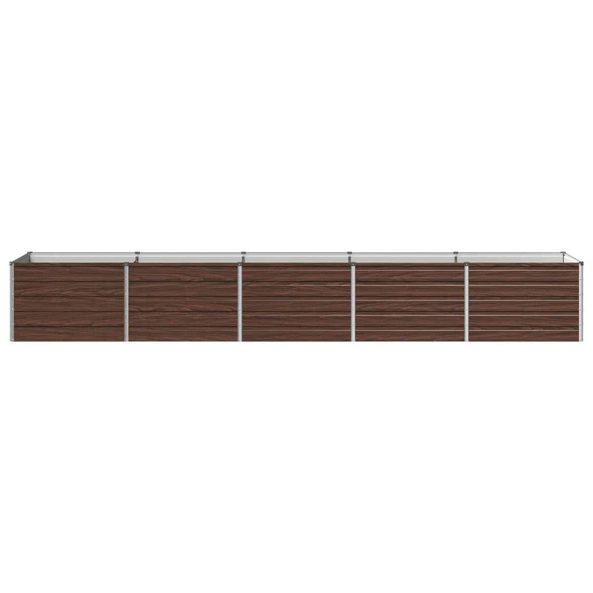 Verhoogd Tuinbed Zwart 400 x 80 x 55 cm koudgewalst staal
