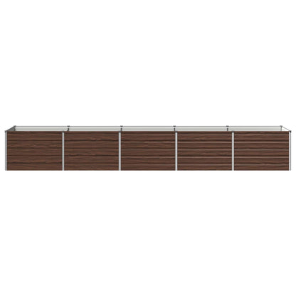Verhoogd Tuinbed Zwart 400 x 80 x 55 cm koudgewalst staal