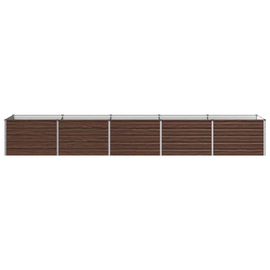 Verhoogd Tuinbed Zwart 400 x 80 x 55 cm koudgewalst staal