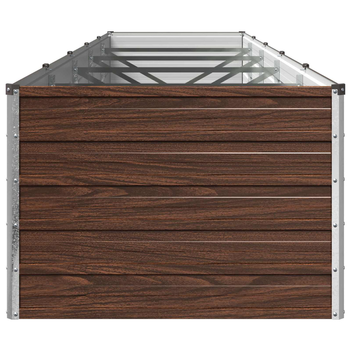 Verhoogd Tuinbed Zwart 400 x 80 x 55 cm koudgewalst staal