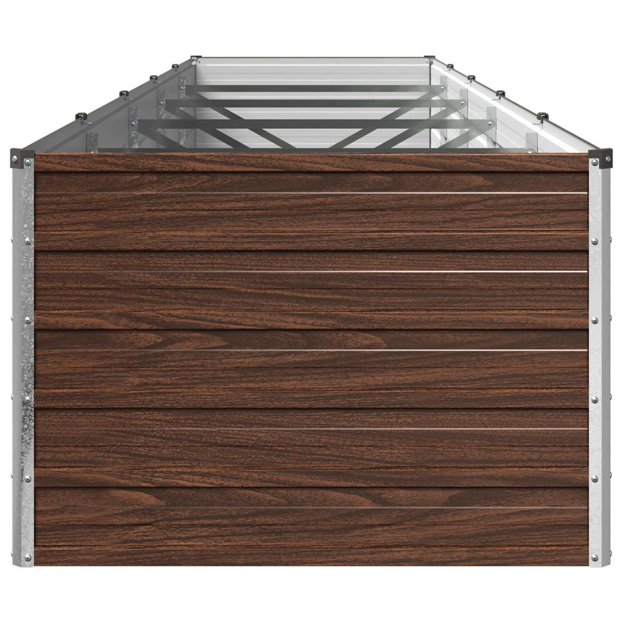 Verhoogd Tuinbed Zwart 400 x 80 x 55 cm koudgewalst staal