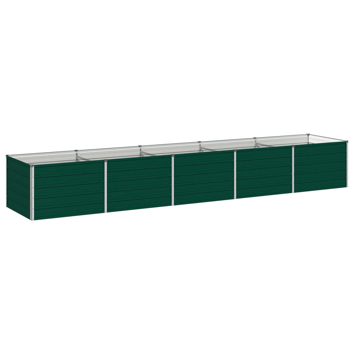 Verhoogd Tuinbed Groen 400 x 80 x 55 cm koudgewalst stalen