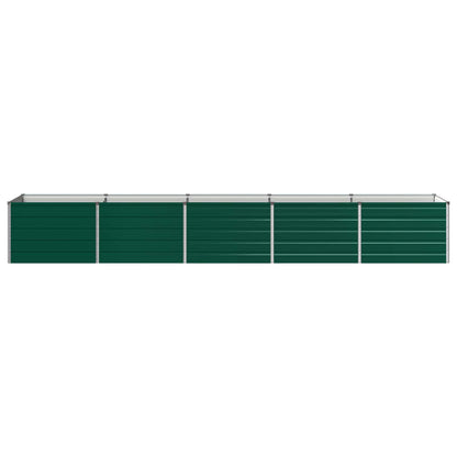 Verhoogd Tuinbed Groen 400 x 80 x 55 cm koudgewalst stalen