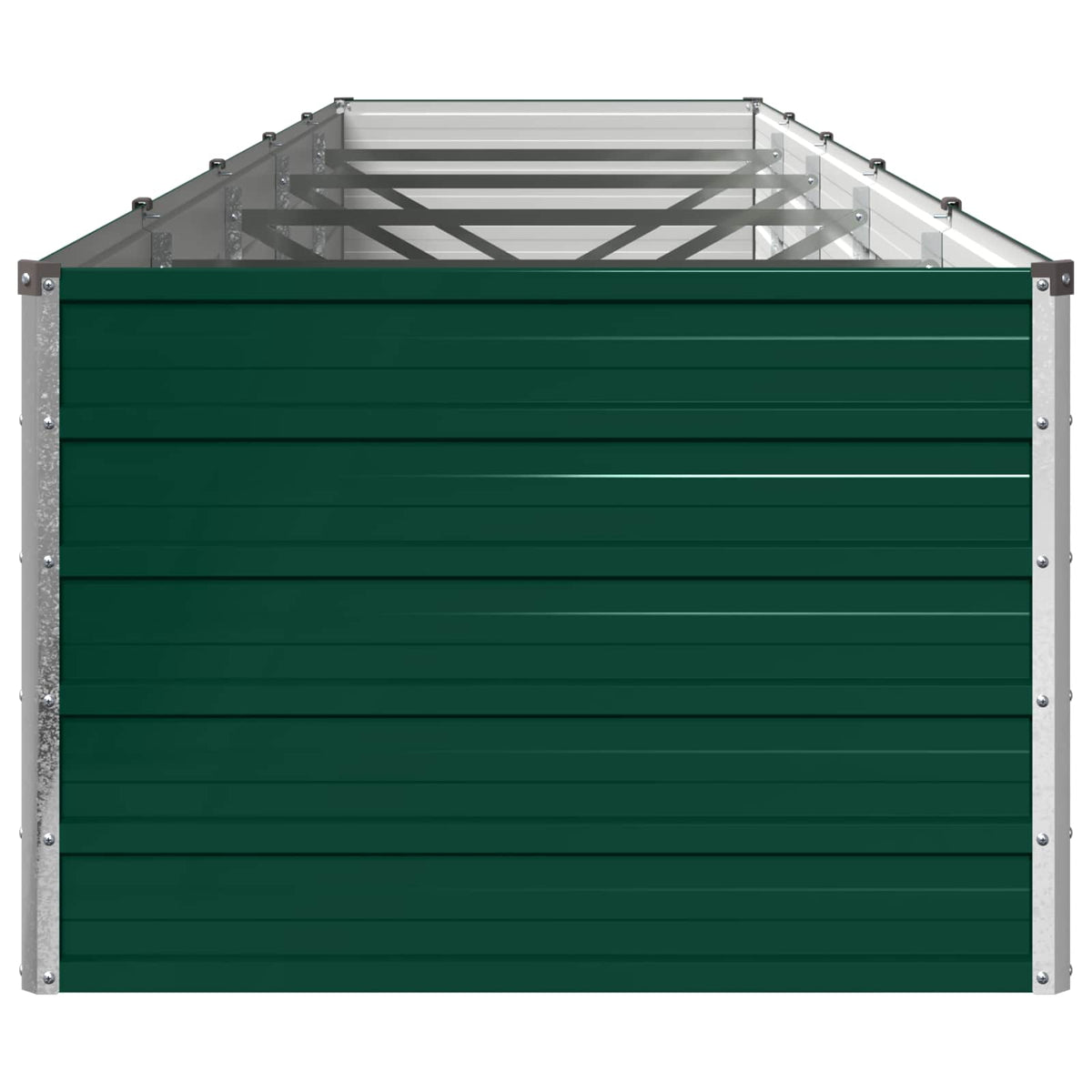 Verhoogd Tuinbed Groen 400 x 80 x 55 cm koudgewalst stalen