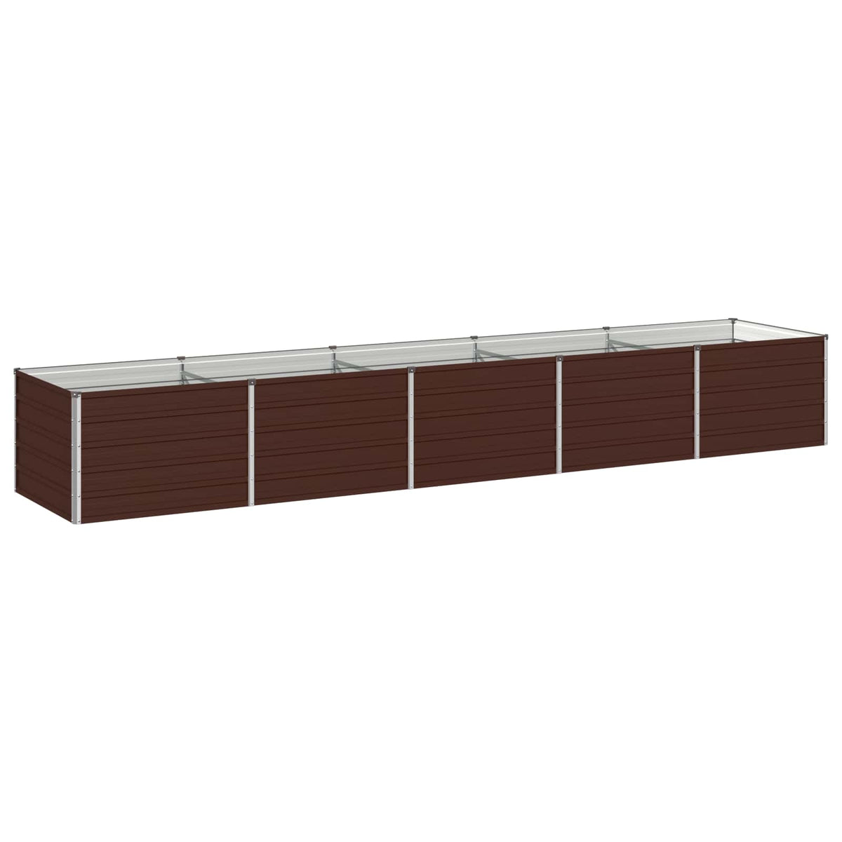 Verhoogd Tuinbed Bruin 400 x 80 x 55 cm koudgewalst staal