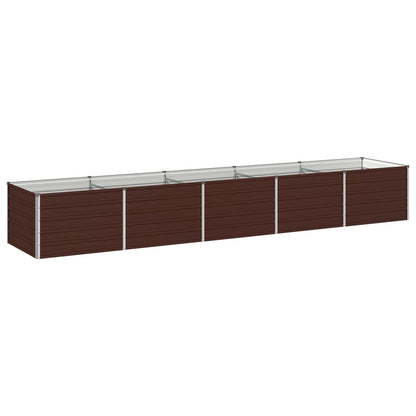 Verhoogd Tuinbed Bruin 400 x 80 x 55 cm koudgewalst staal