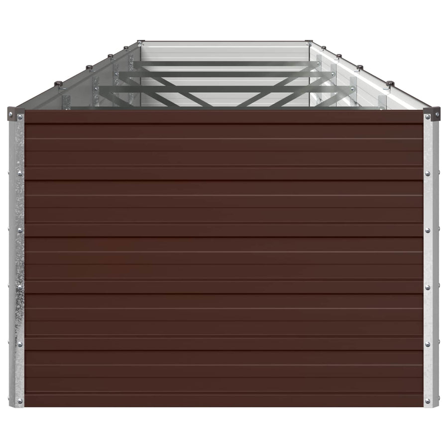 Verhoogd Tuinbed Bruin 400 x 80 x 55 cm koudgewalst staal
