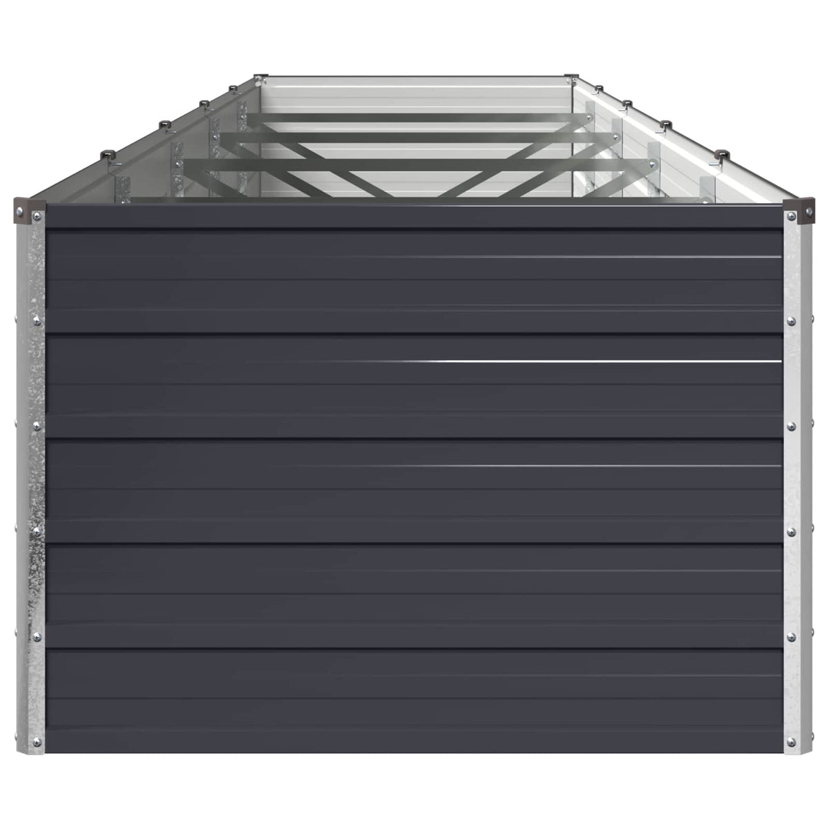 Verhoogd Tuinbed Antracietkleurig 400 x 80 x 55 cm