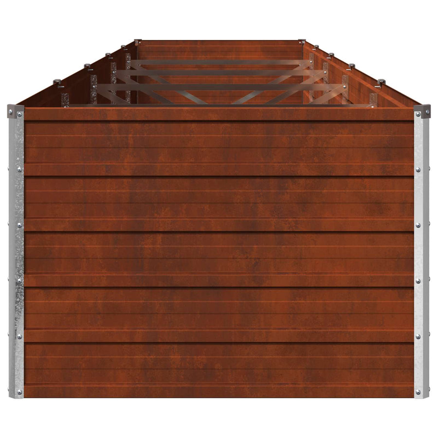 Verhoogd Tuinbed Roestig 400 x 80 x 55 cm corton