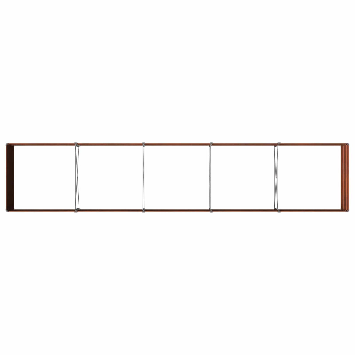 Verhoogd Tuinbed Roestig 400 x 80 x 55 cm corton