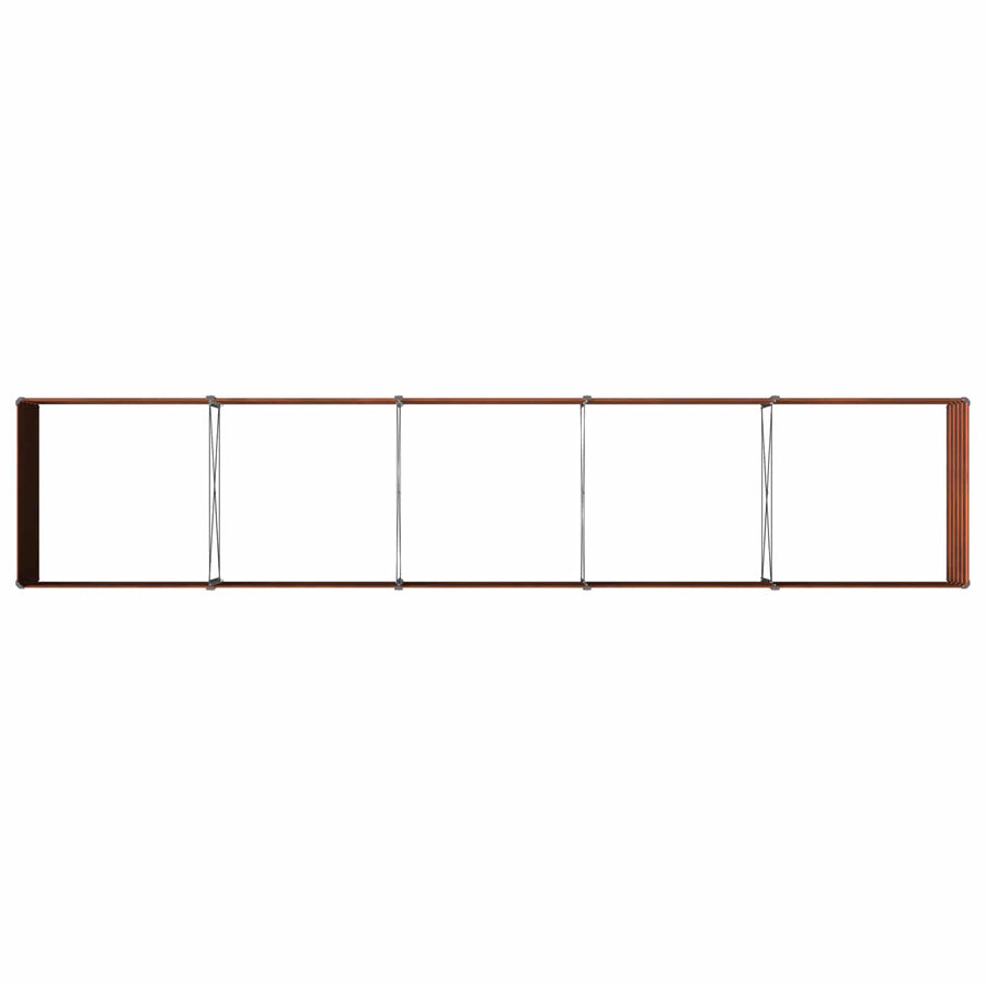 Verhoogd Tuinbed Roestig 400 x 80 x 55 cm corton
