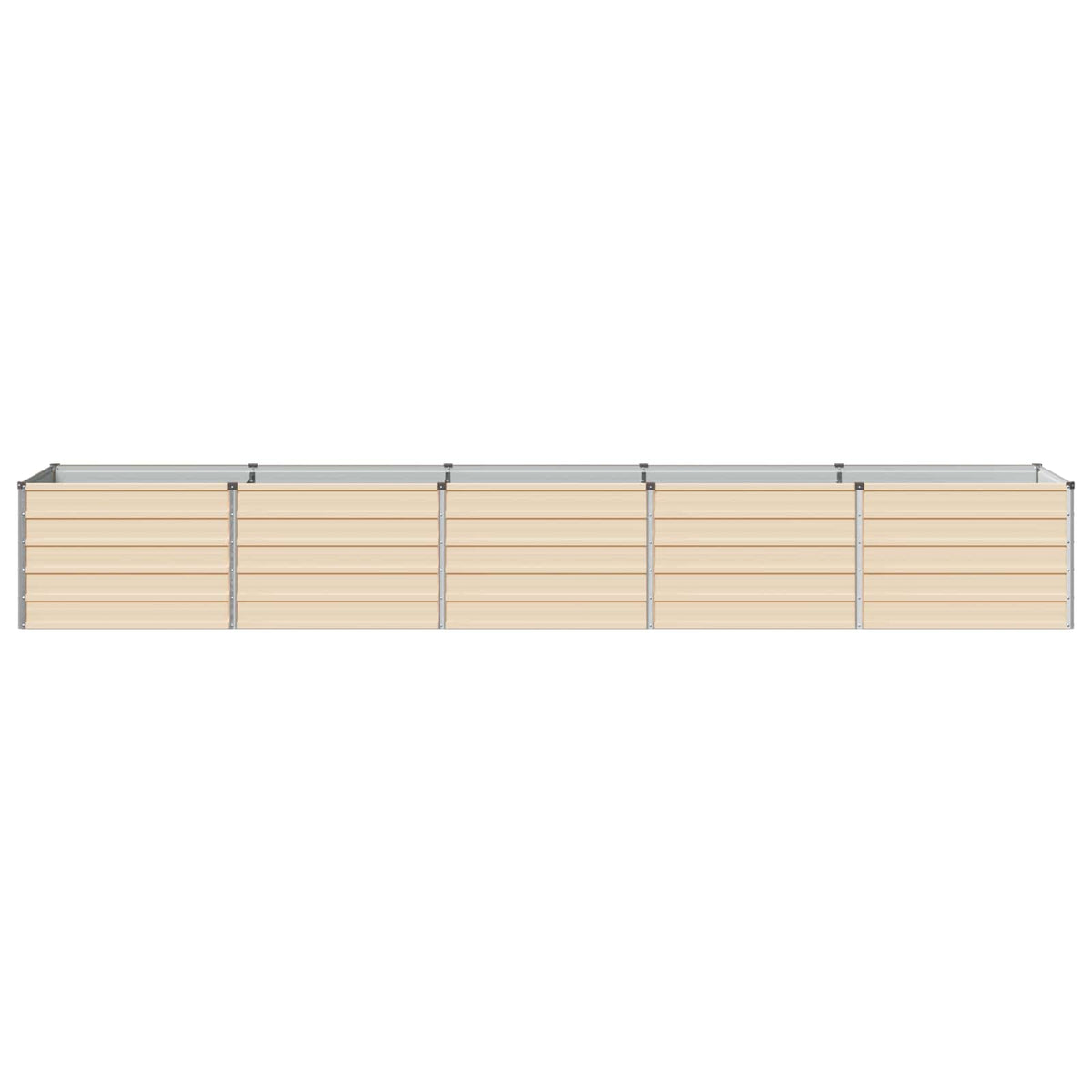 Verhoogd Tuinbed Ivoor 400 x 80 x 55 cm koudgewalst staal