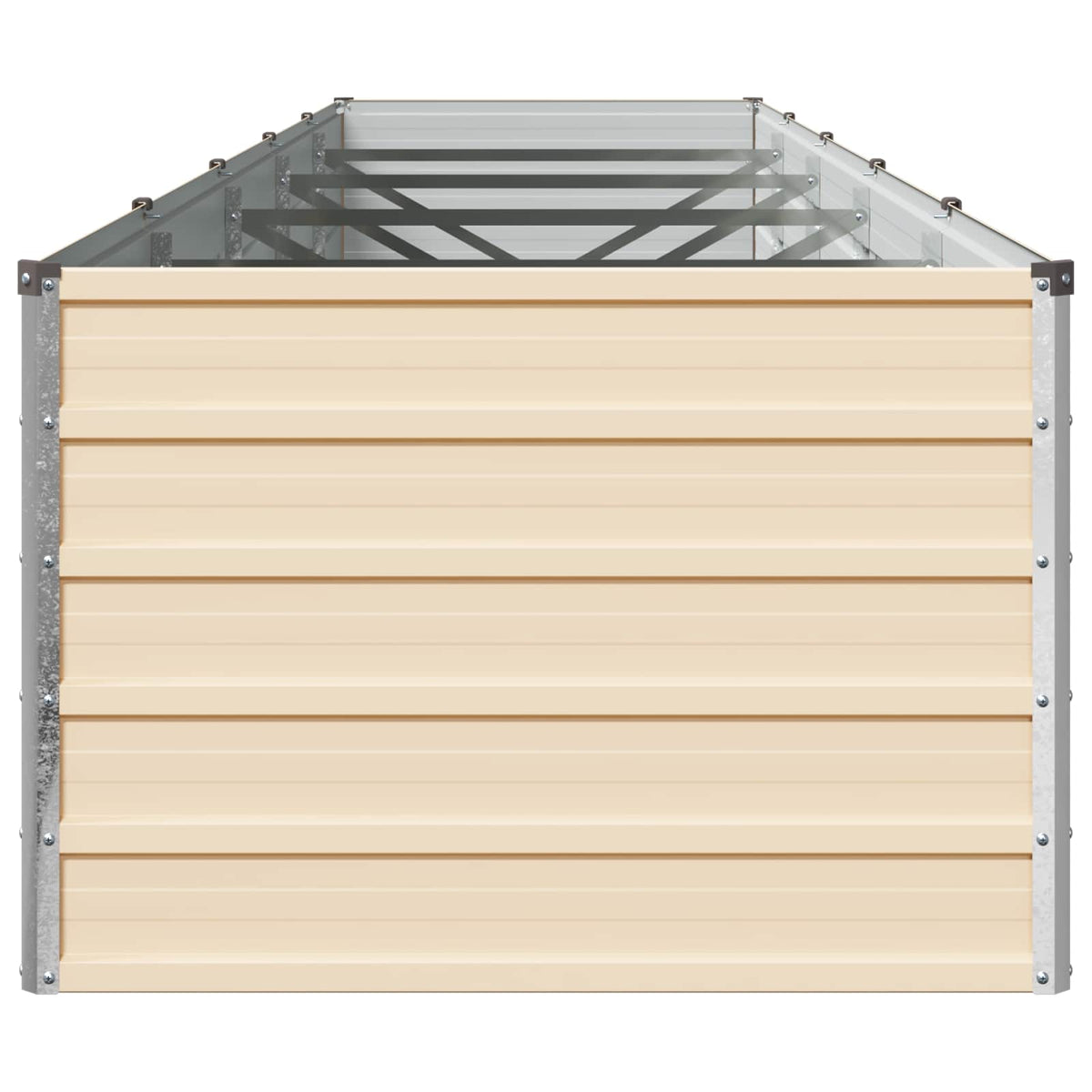 Verhoogd Tuinbed Ivoor 400 x 80 x 55 cm koudgewalst staal