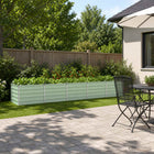 Verhoogd tuinbed 400x80x55 cm pastelgroen koudgewalst staal