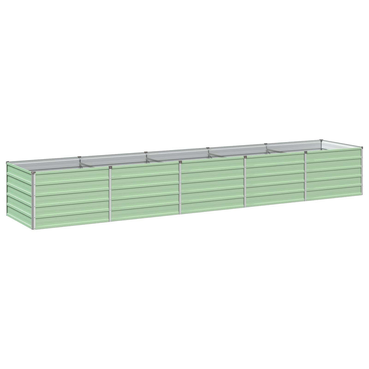 Verhoogd Tuinbed Pastelgroen 400 x 80 x 55 cm koudgewalst staal