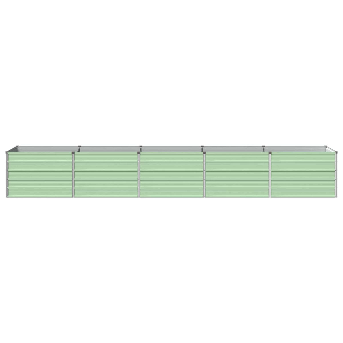 Verhoogd Tuinbed Pastelgroen 400 x 80 x 55 cm koudgewalst staal
