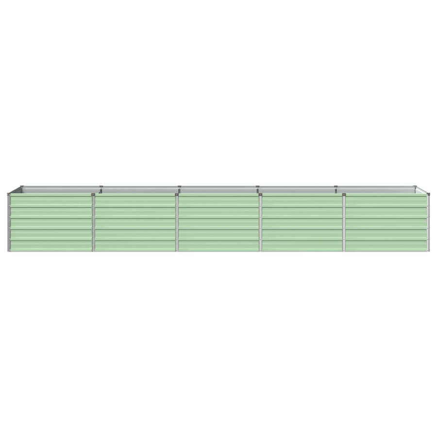 Verhoogd Tuinbed Pastelgroen 400 x 80 x 55 cm koudgewalst staal