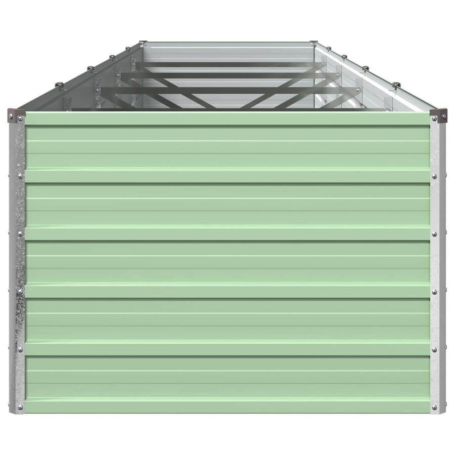 Verhoogd Tuinbed Pastelgroen 400 x 80 x 55 cm koudgewalst staal