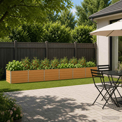 Verhoogd Tuinbed Naturel 480 x 80 x 55 cm koudgewalst staal