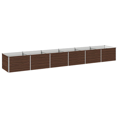 Verhoogd Tuinbed Zwart 480 x 80 x 55 cm koudgewalst staal