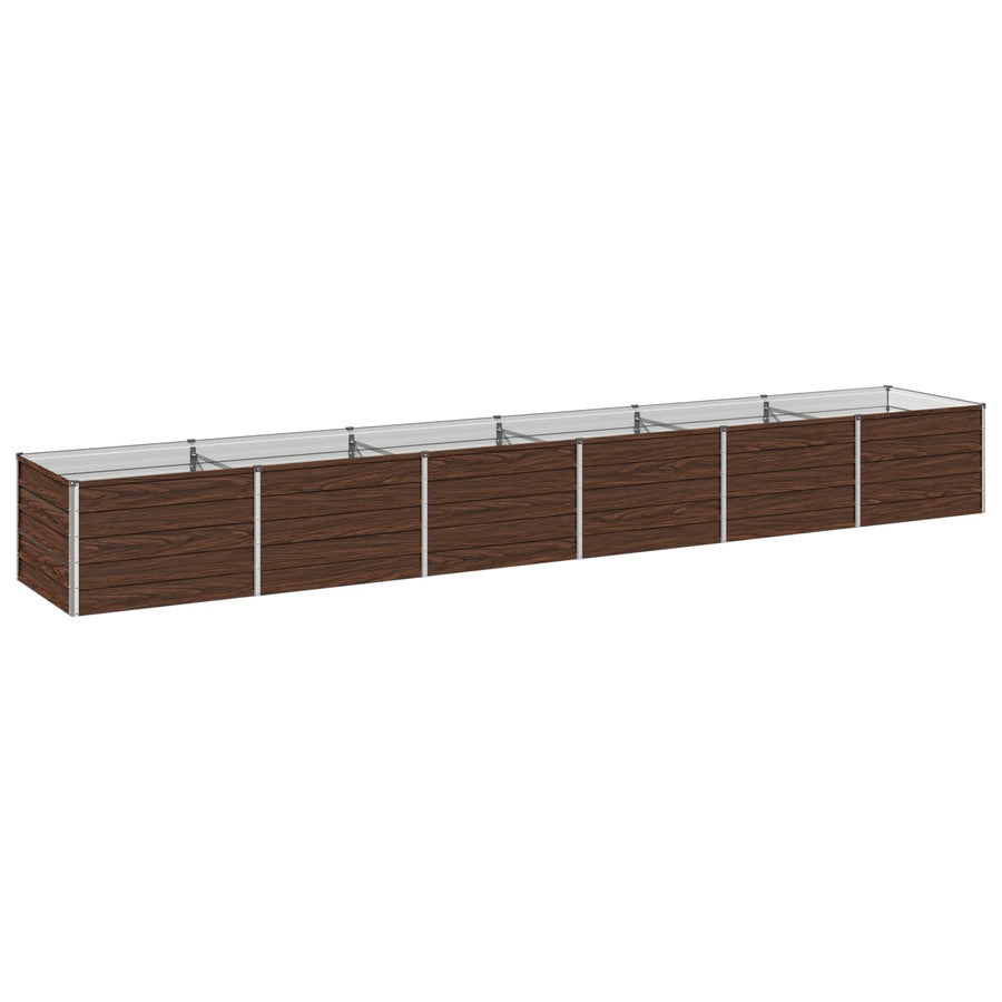 Verhoogd Tuinbed Zwart 480 x 80 x 55 cm koudgewalst staal