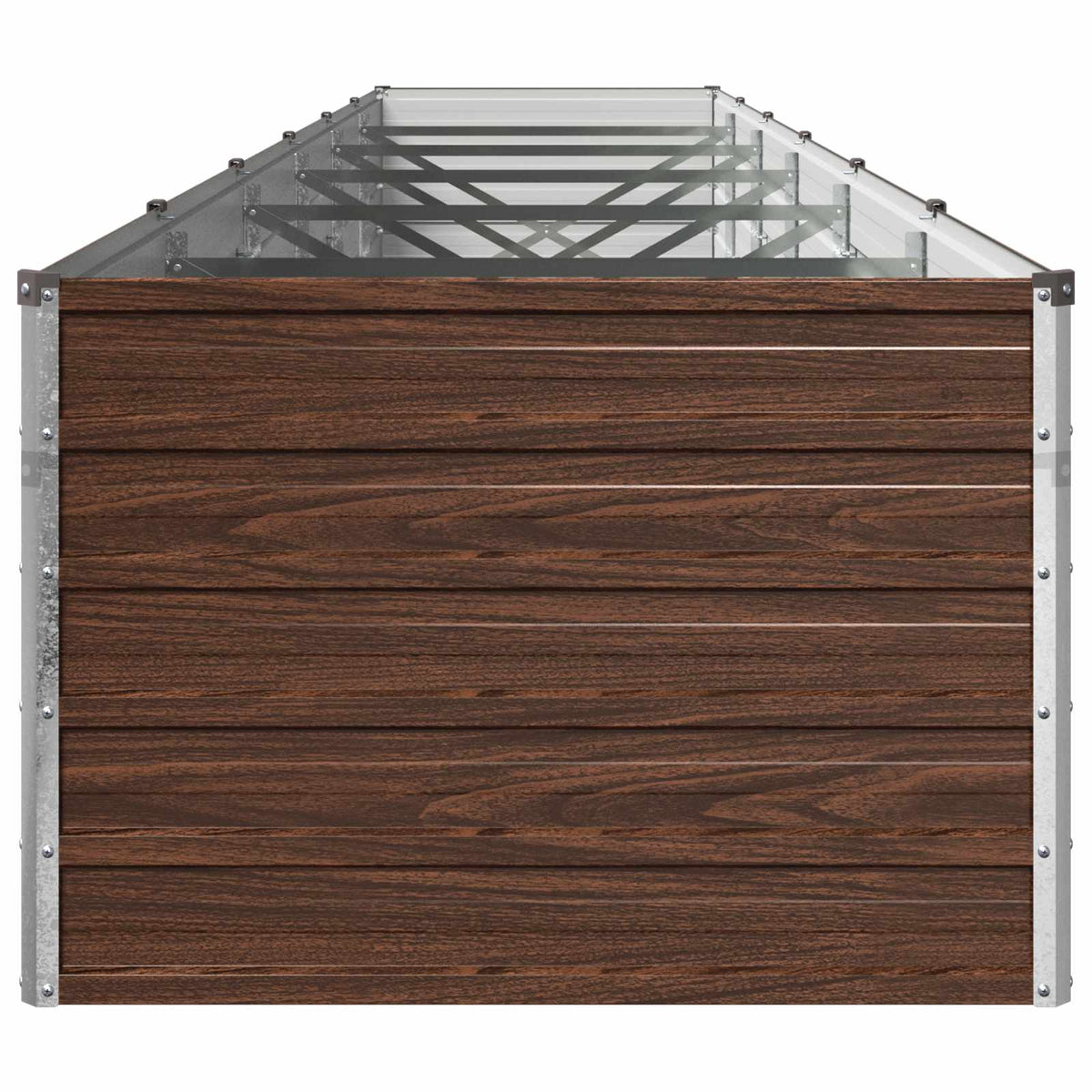 Verhoogd Tuinbed Zwart 480 x 80 x 55 cm koudgewalst staal
