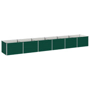 Verhoogd tuinbed 480x80x55 cm groen koudgewalst staal