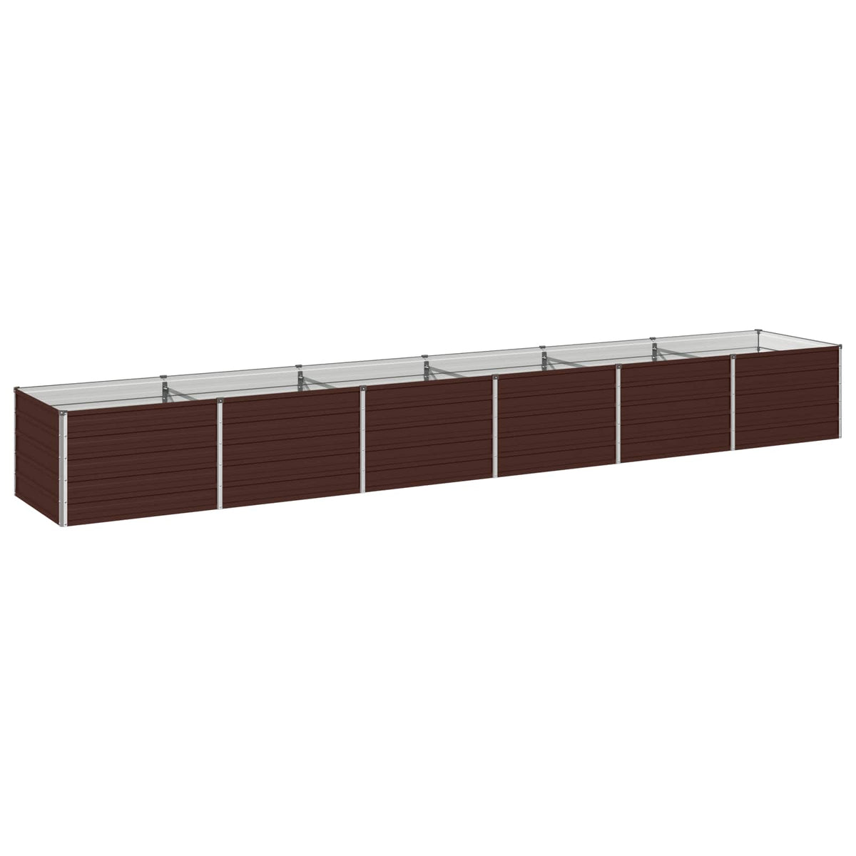 Verhoogd Tuinbed Bruin 480 x 80 x 55 cm koudgewalst staal