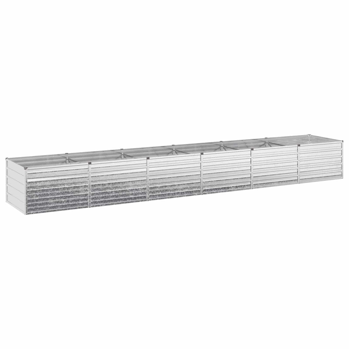 Verhoogd Tuinbed Zilverkleurig 480 x 80 x 55 cm gegalvaniseerd