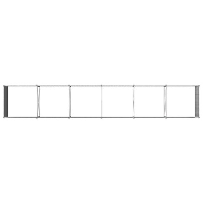 Verhoogd Tuinbed Zilverkleurig 480 x 80 x 55 cm gegalvaniseerd