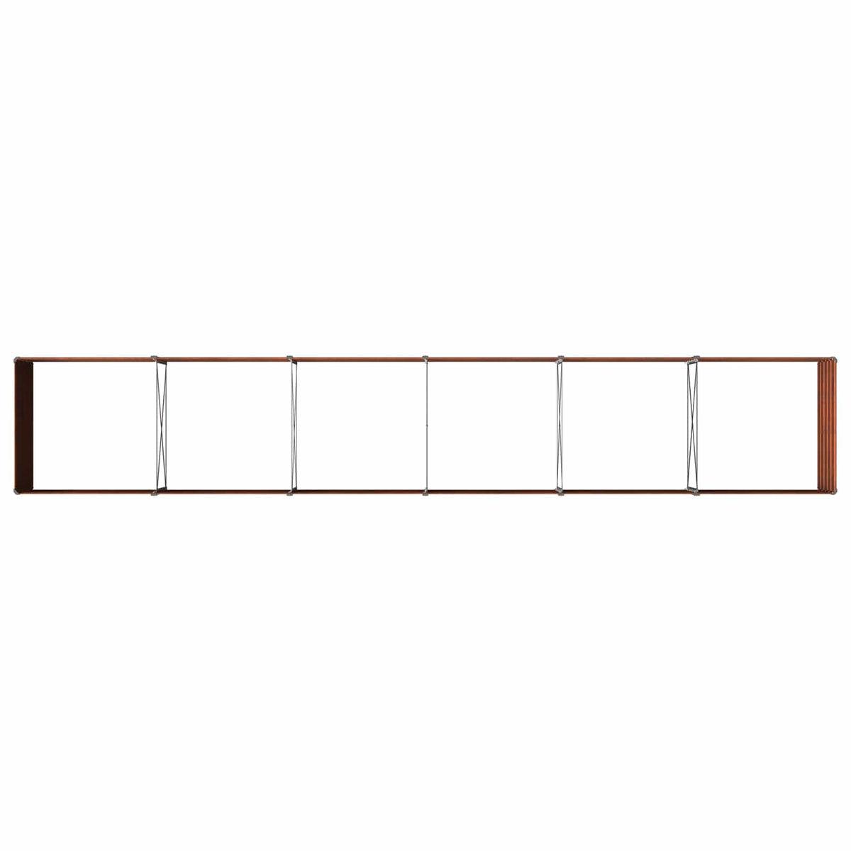 Verhoogd Tuinbed Roestig 480 x 80 x 55 cm corton