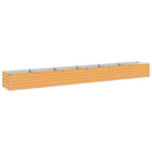 Verhoogd tuinbed 600x80x55 cm staal naturel