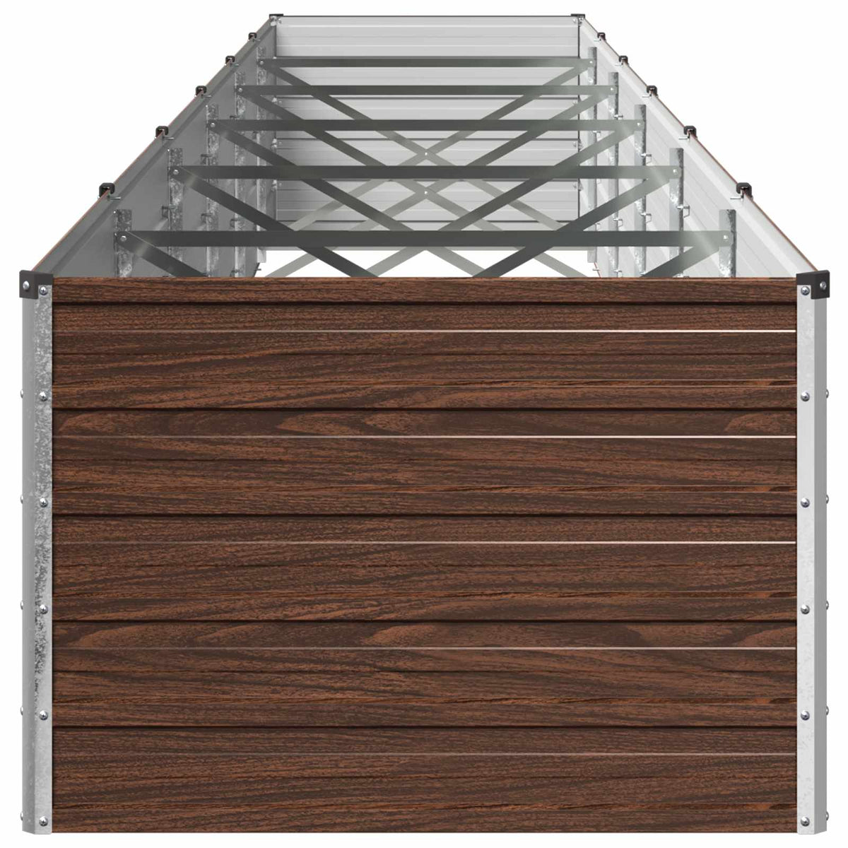 Verhoogd Tuinbed Zwart 600 x 80 x 55 cm koudgewalst staal