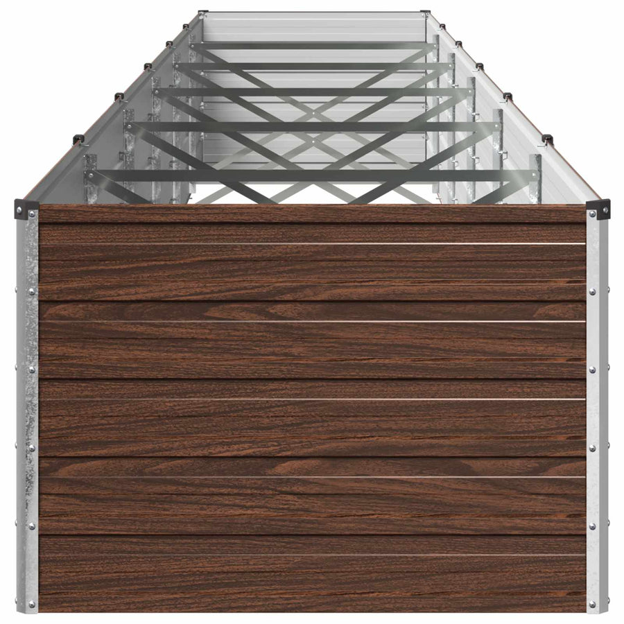 Verhoogd Tuinbed Zwart 600 x 80 x 55 cm koudgewalst staal