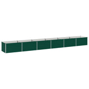 Verhoogd tuinbed 600x80x55 cm groen staal