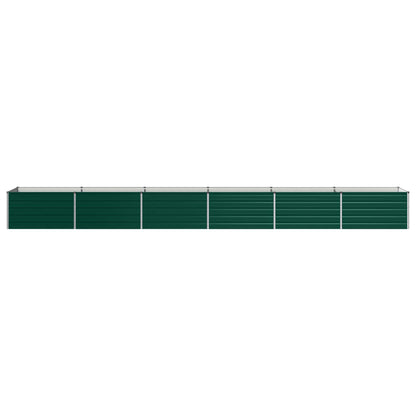 Verhoogd Tuinbed Groen 600 x 80 x 55 cm koudgewalst stalen