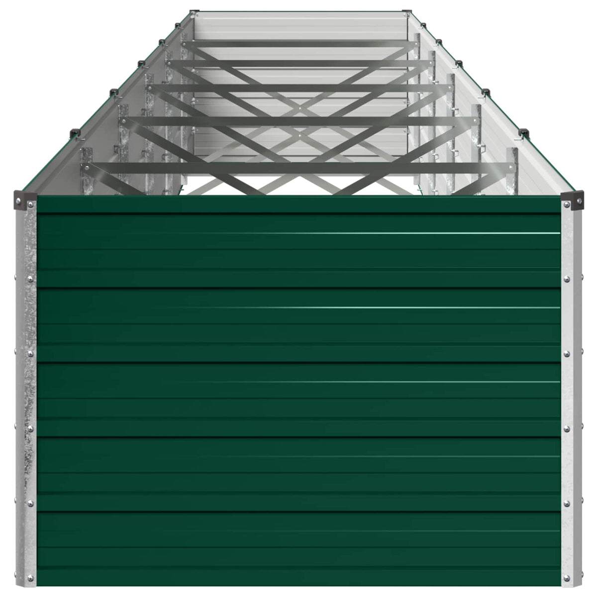 Verhoogd Tuinbed Groen 600 x 80 x 55 cm koudgewalst stalen