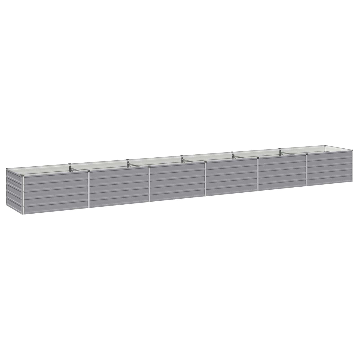 Verhoogd Tuinbed Grijs 600 x 80 x 55 cm koudgewalst staal